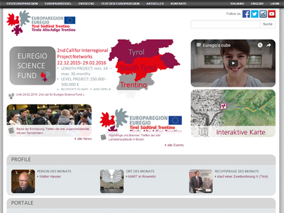 Europaregion Website, Congress Centrum Alpbach, Tirol, Österreich